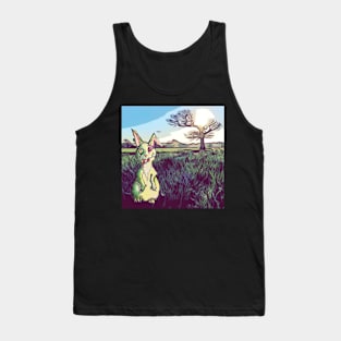 Killer zombie bunny of the apocalypse Tank Top